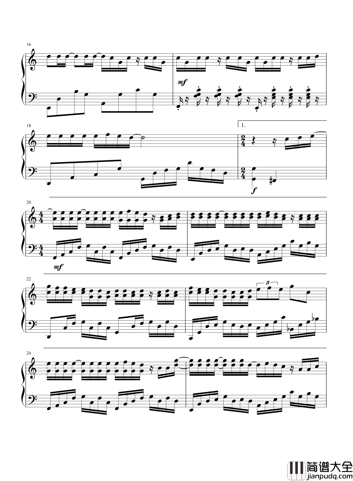 说好的幸福呢钢琴谱_周杰伦_假装没事了时间过了走了爱情