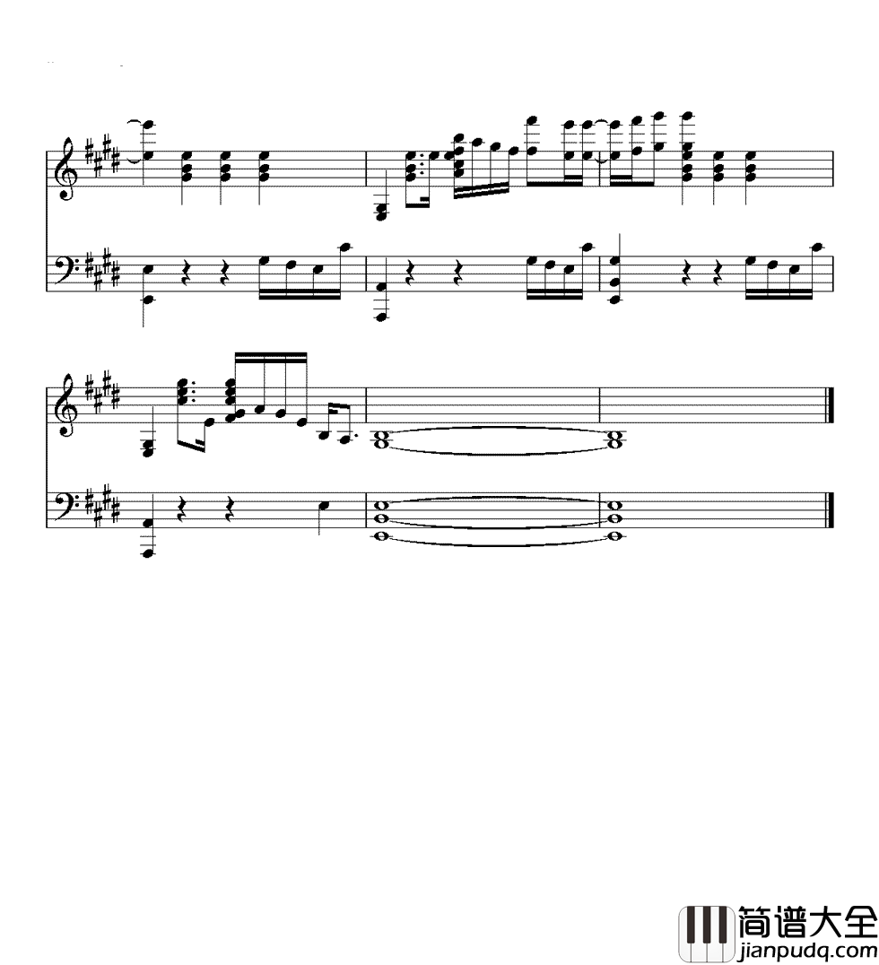 至少还有你钢琴谱_林忆莲_我要抱着你，直到你的发线有了白雪的痕迹