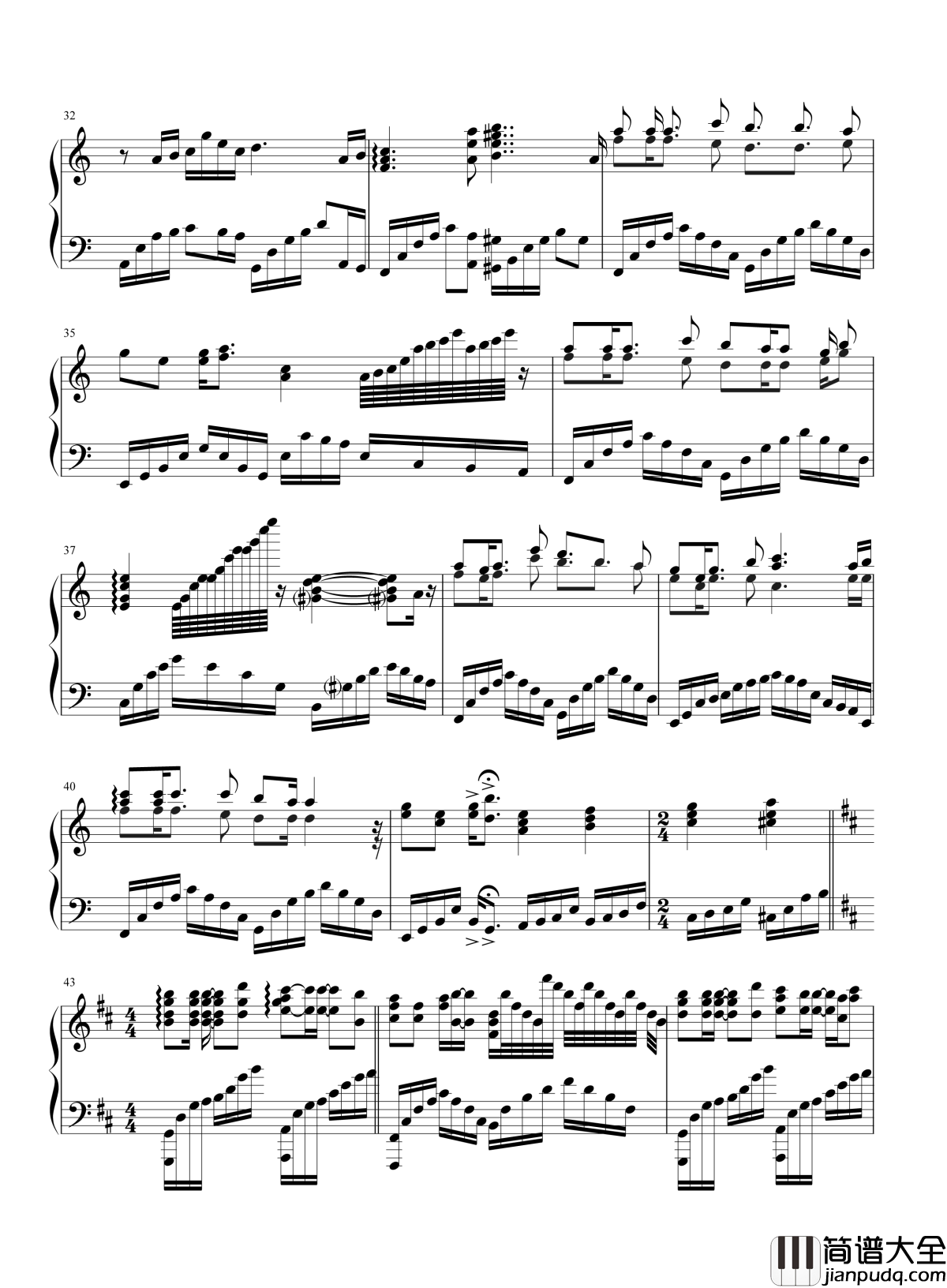 爱的供养钢琴谱_杨幂_我用尽一生一世来将你供养