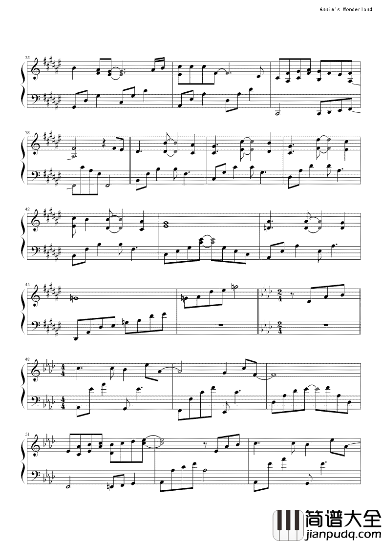 安妮的仙境钢琴谱_美仑美奂的仙境风光