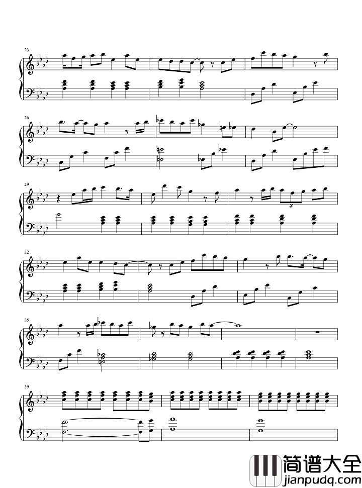 你在终点等我钢琴谱_王菲｜你在终点等我，住进你心里