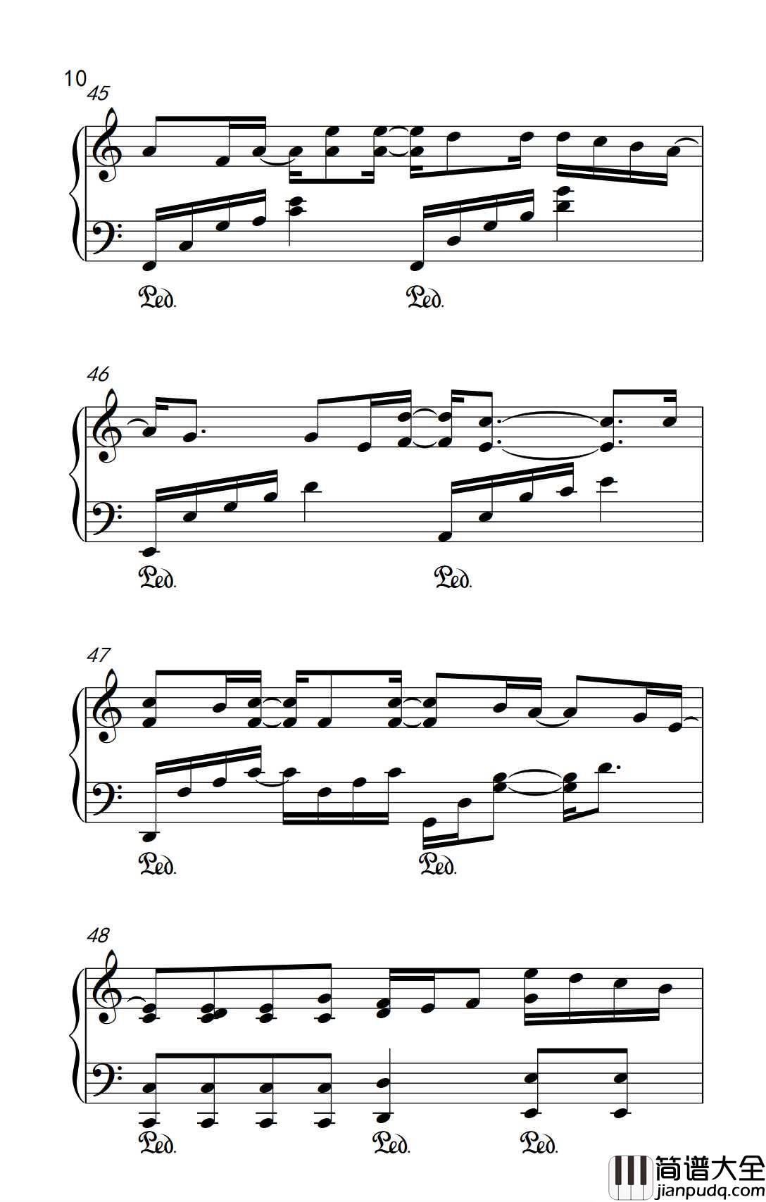 刚刚好钢琴谱_薛之谦_我们的爱情到这刚刚好