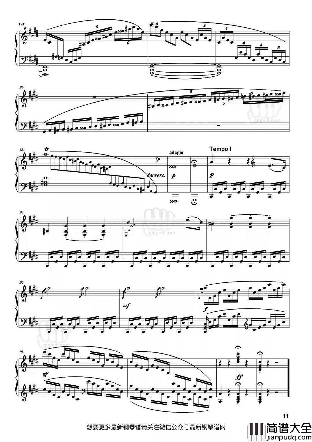 月光奏鸣曲第三乐章钢琴谱_风儿闷声不响，月光如此温存