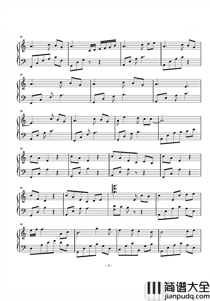 故事细腻钢琴谱___林俊杰｜我们相恋的结局是美丽