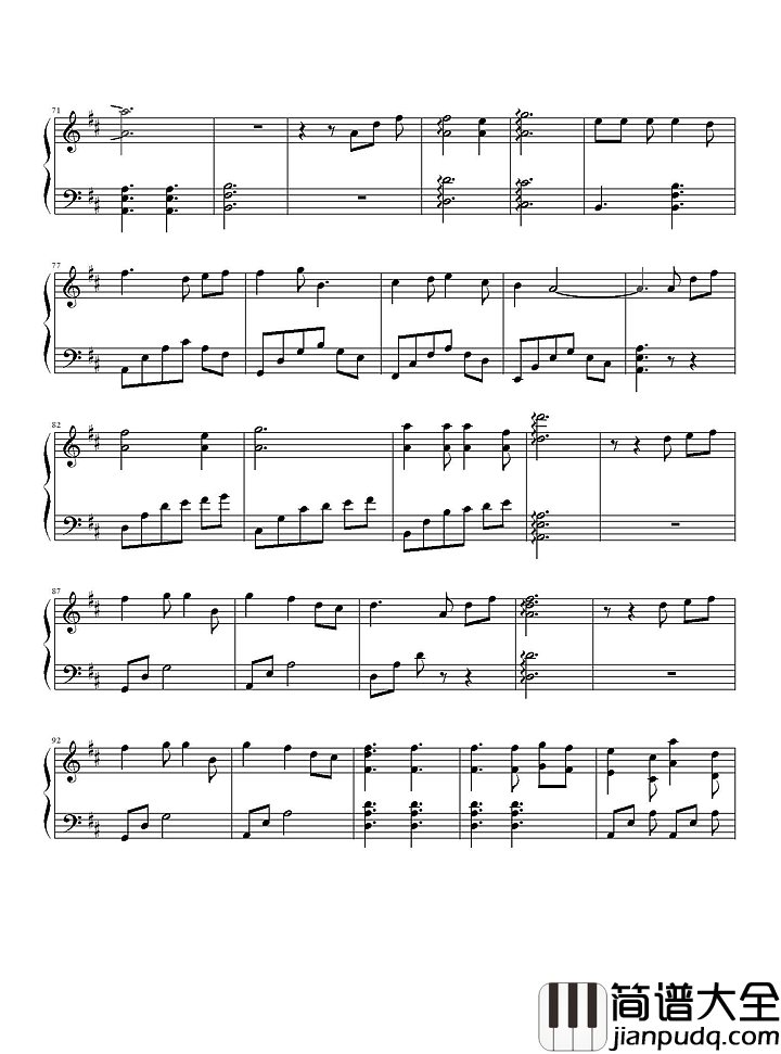 第几个一百天钢琴谱（简单版）_林俊杰｜当守护变信念_连泪水都很甜