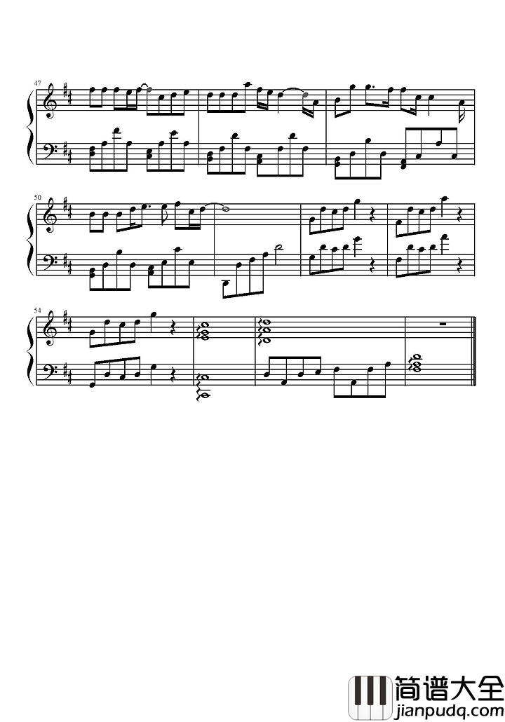 Love_U_U钢琴谱_林俊杰｜love_u_u_stay_with_me