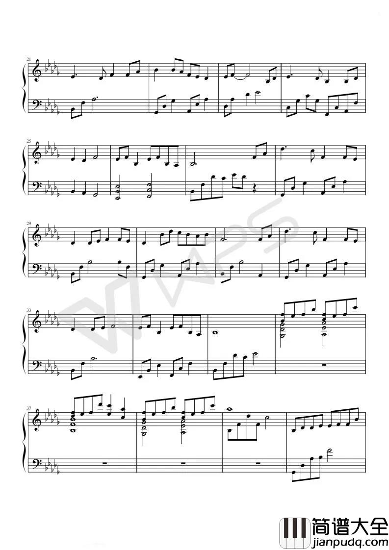 大鱼钢琴谱__周深_有的鱼是关不住的，因为它们属于天空