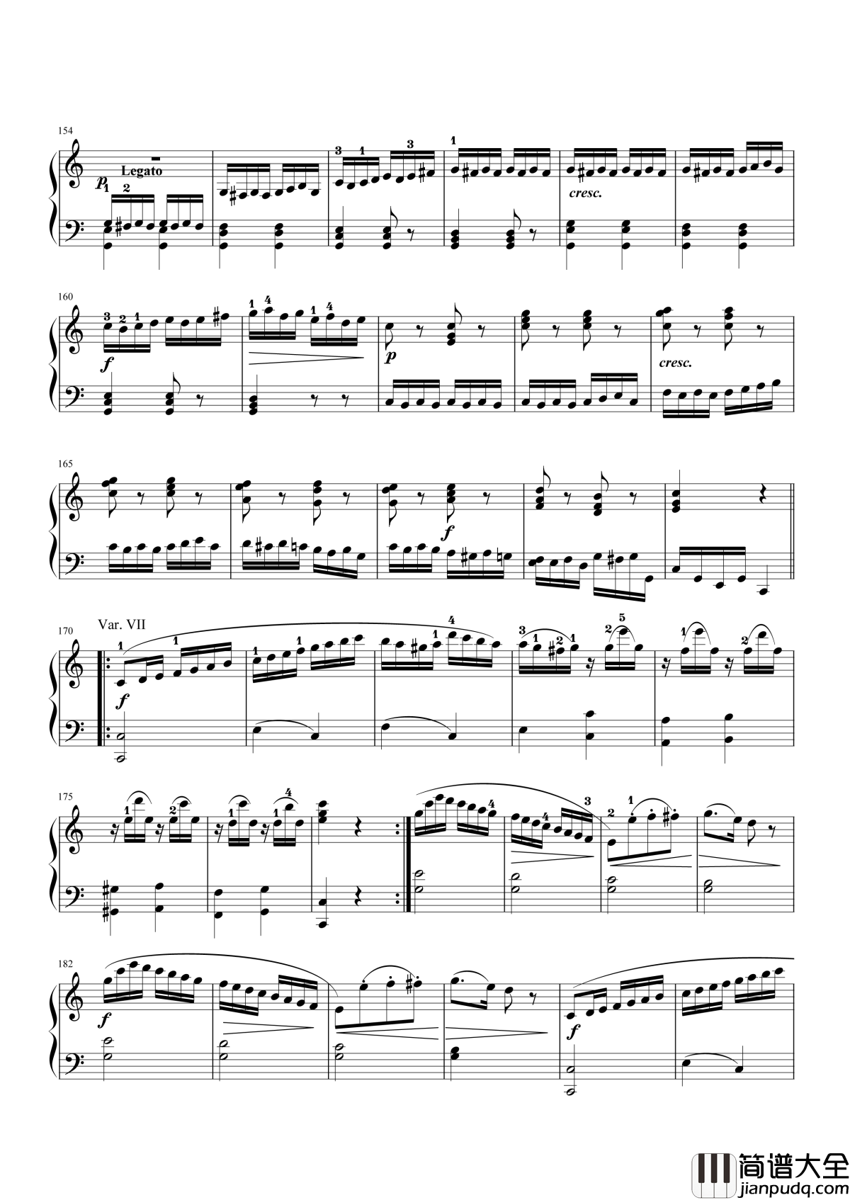 小星星变奏曲钢琴谱_解读莫扎特小星星变奏曲星星们都已经到齐了