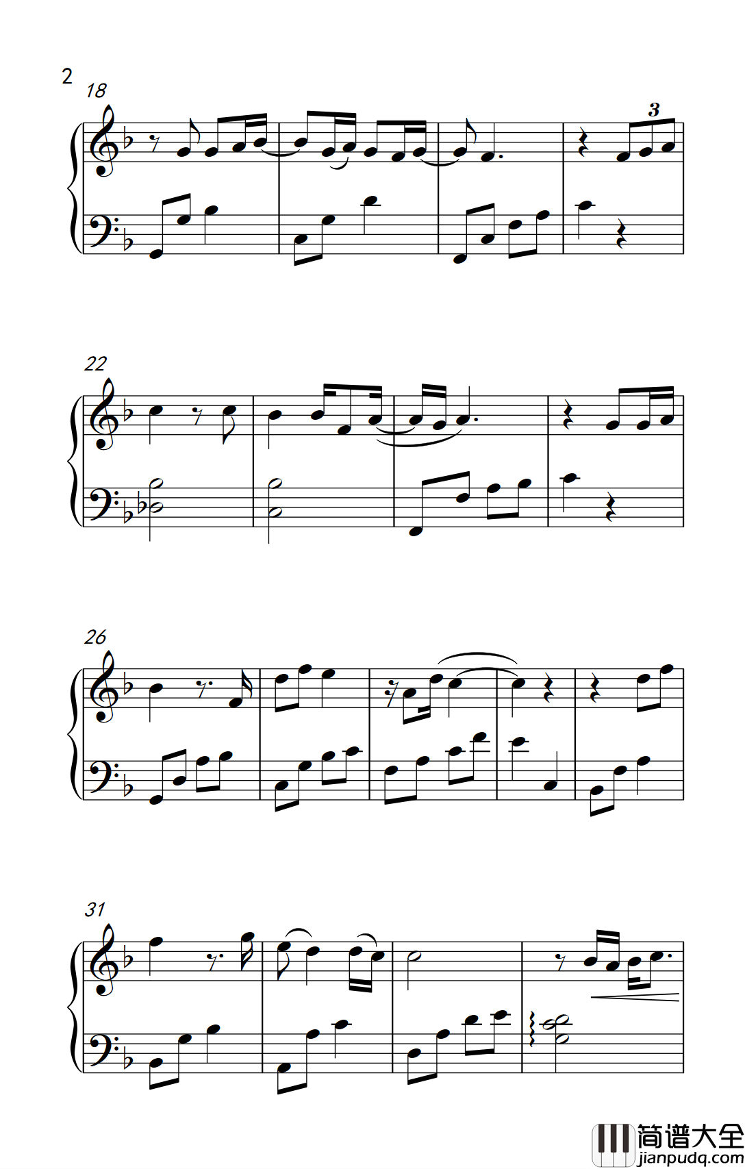 想你的夜钢琴谱_关喆_痴情男子的赤裸告白