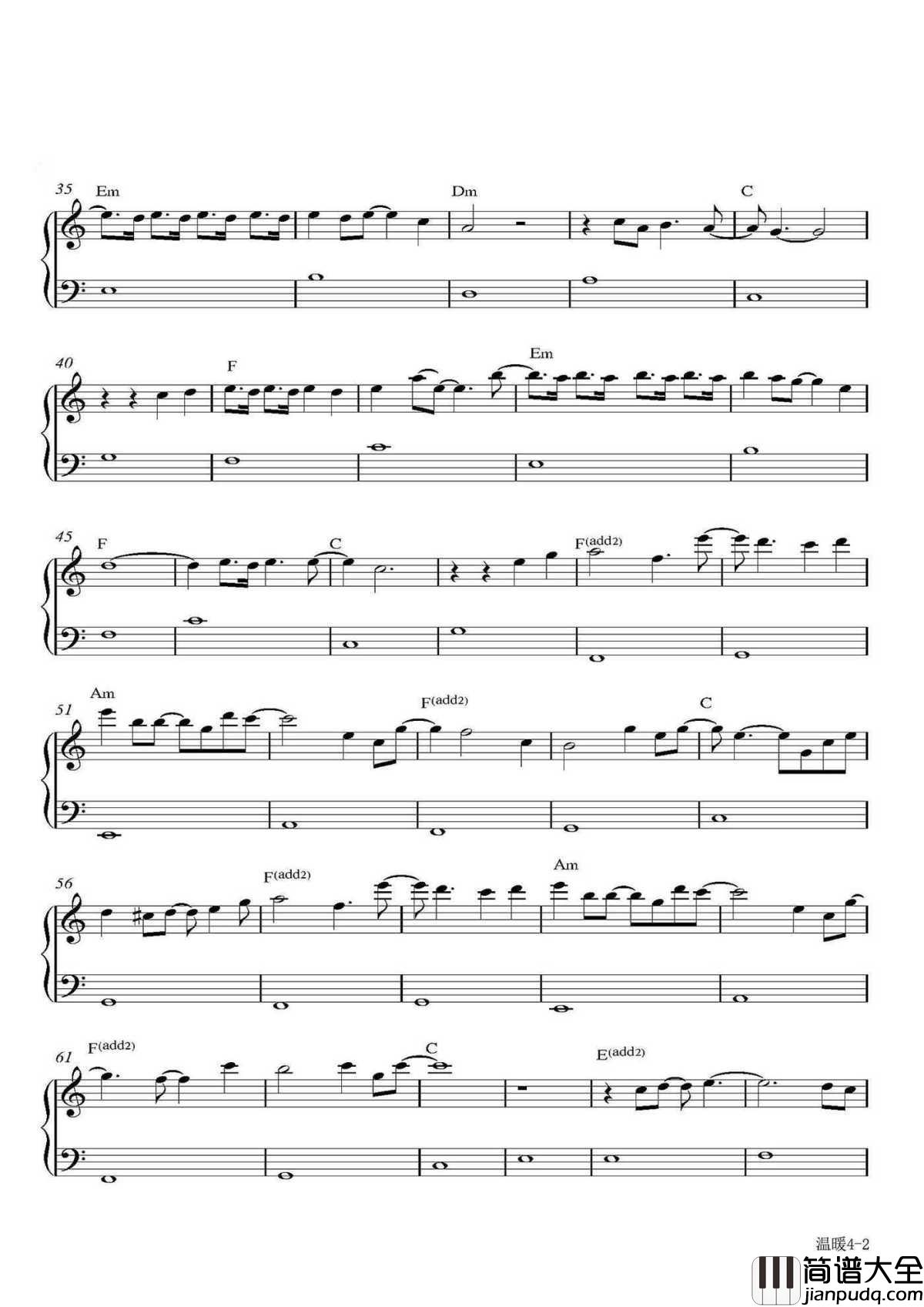 温暖钢琴谱简易版｜茫茫人海滚滚红尘_与你相见还不算太晚