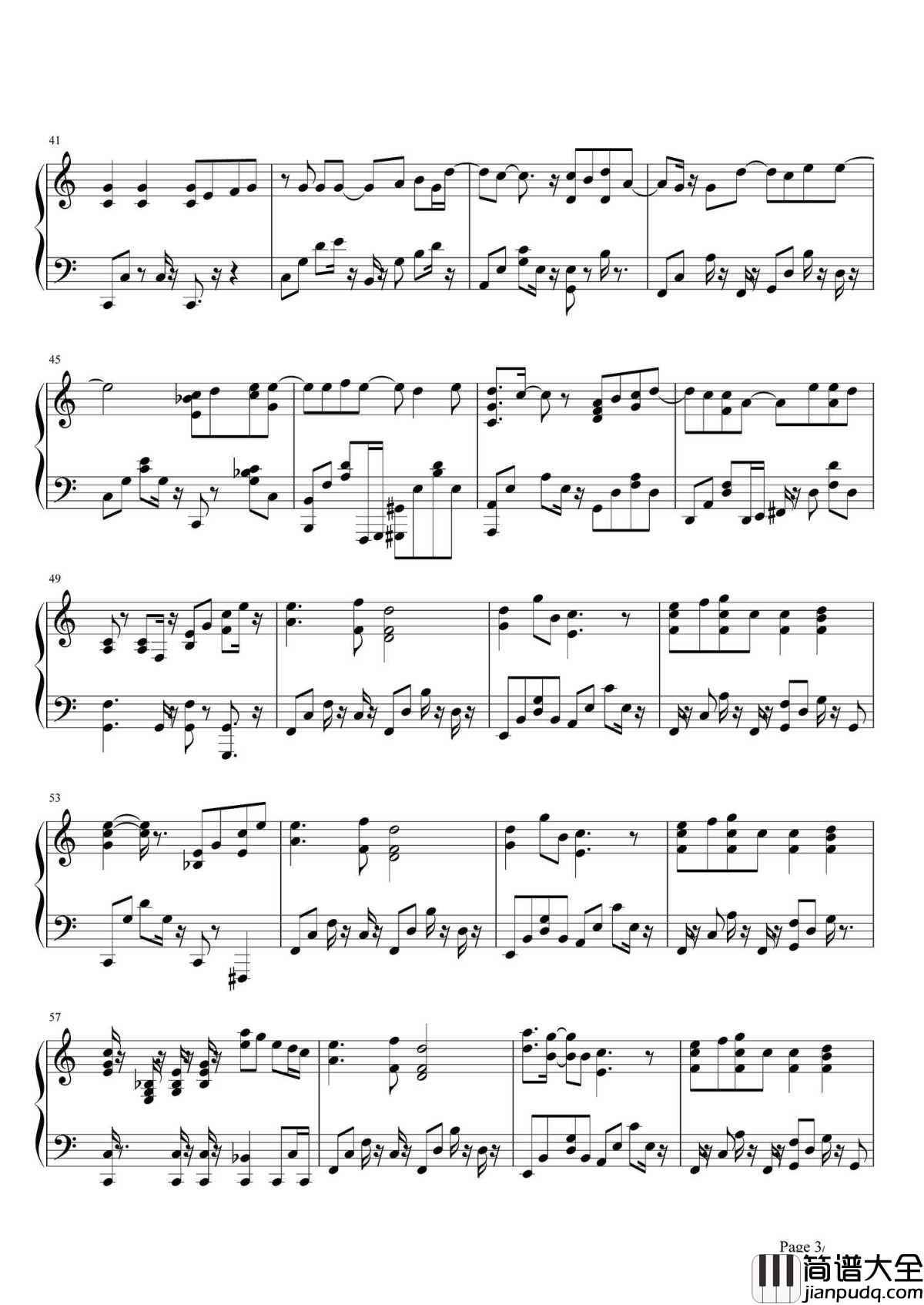 蒲公英的约定钢琴谱_周杰伦_说好一起，初恋的味道~