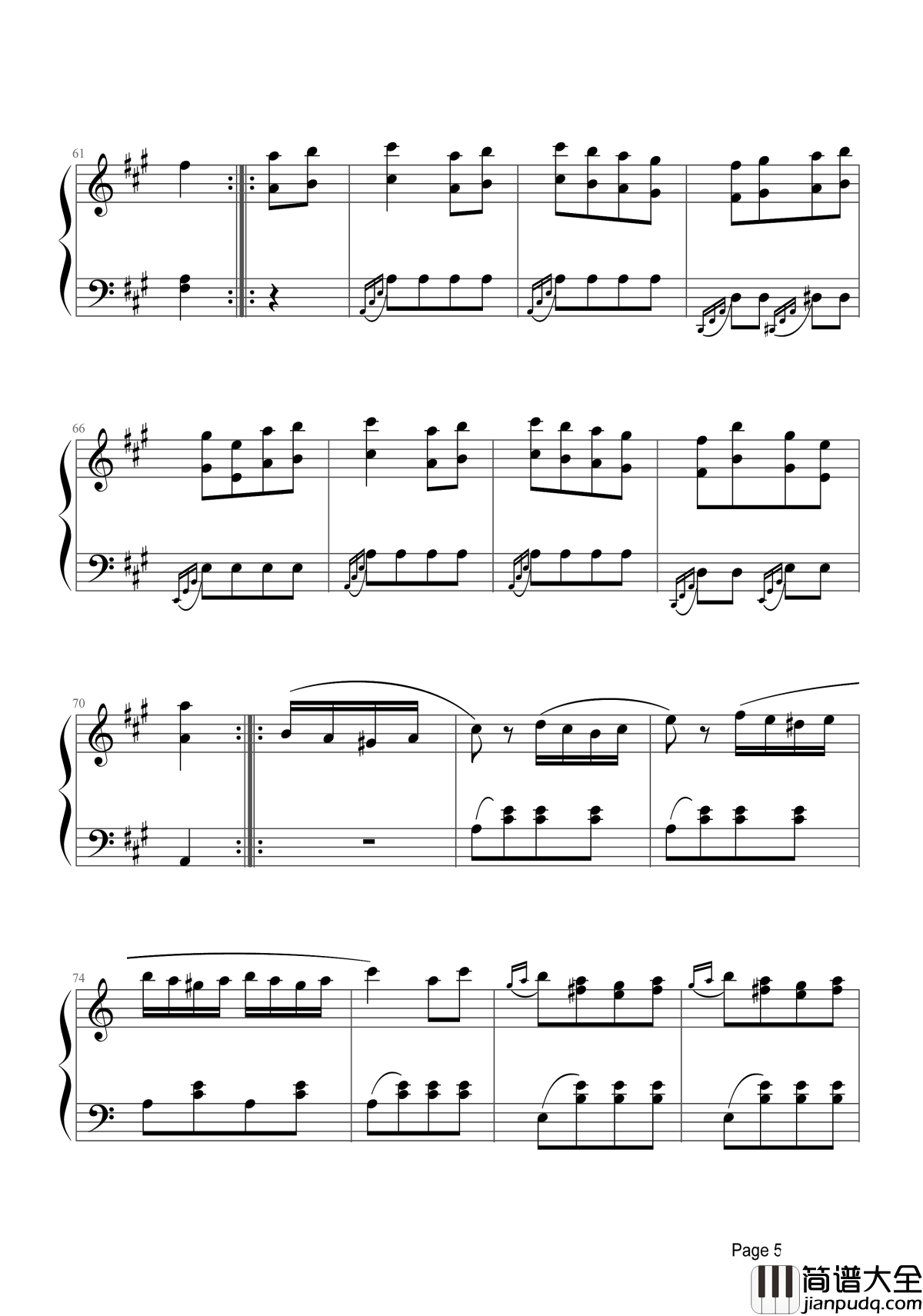 土耳其进行曲钢琴谱_莫扎特带你体验异国风味的曲调