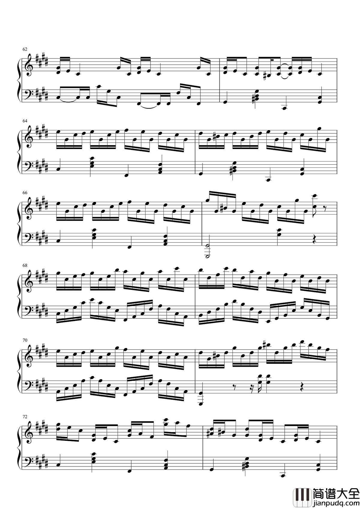 克罗地亚狂想曲钢琴谱_马克西姆_在被摧残的大地上重生