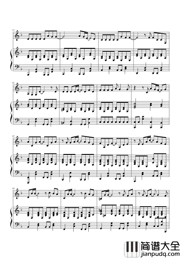 小幸运钢琴谱_田馥甄_伤过方知小幸运，爱过才懂田馥甄