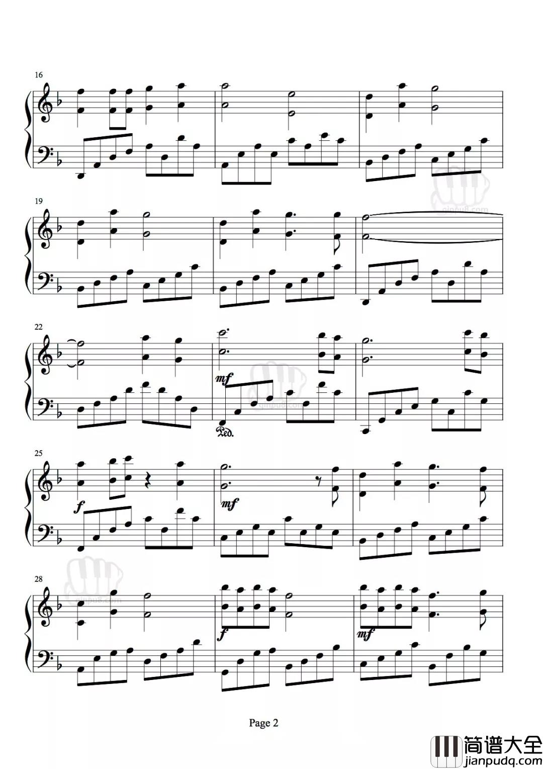 虫儿飞钢琴谱_儿歌_虫儿飞虫儿飞，你在思念谁