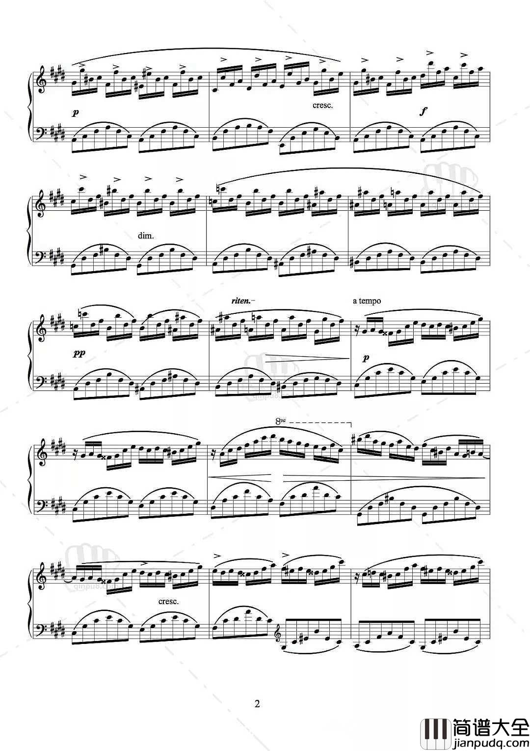 幻想即兴曲钢琴谱_在幻想中迷离、徬徨、沉醉吧