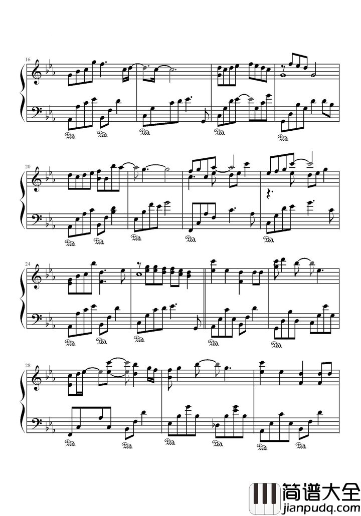 红颜旧钢琴谱_刘涛_任凭斗转星移，唯不变此情悠悠