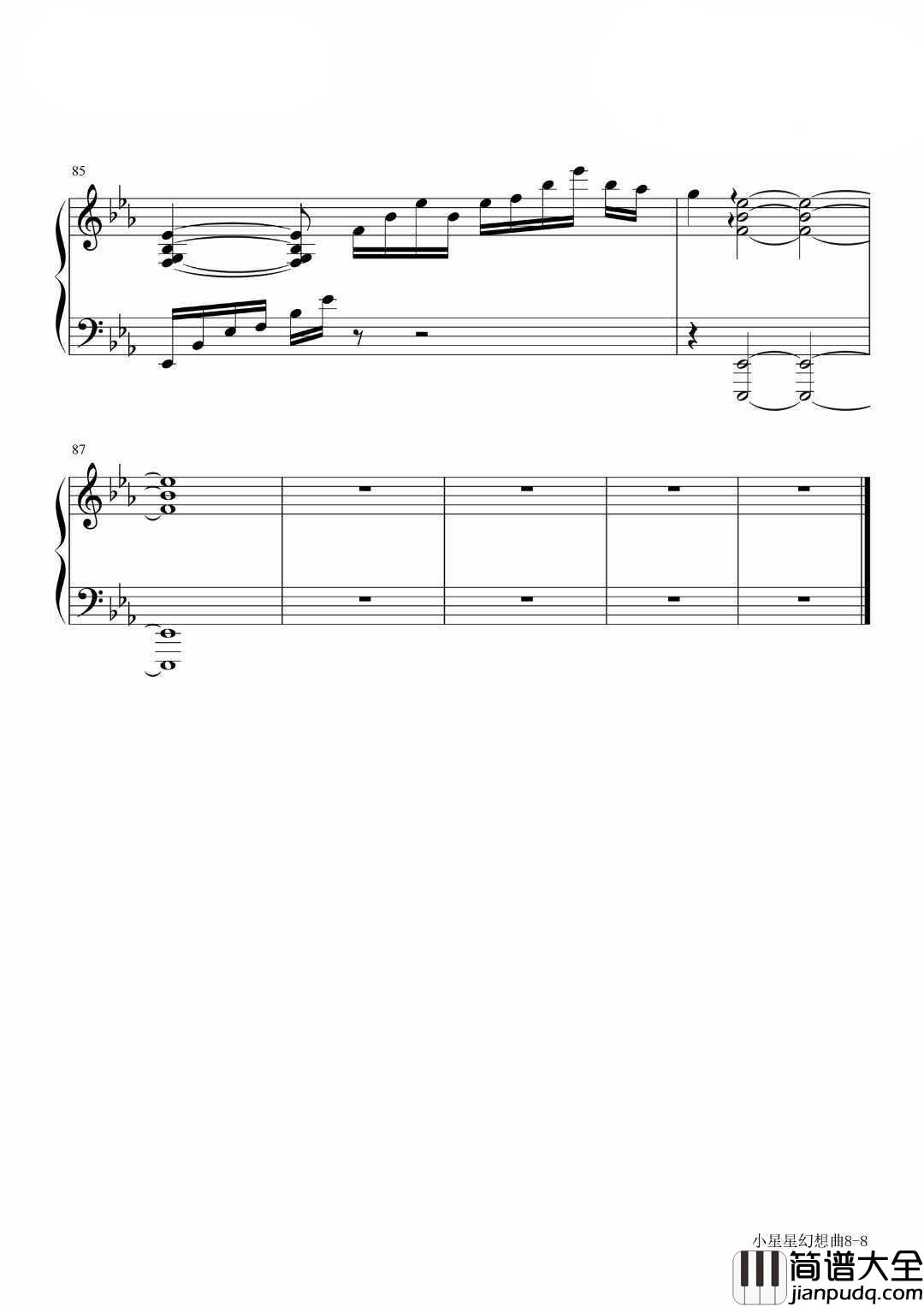 小星星幻想曲钢琴谱｜天上的星星，虽然遥远却那么灿烂