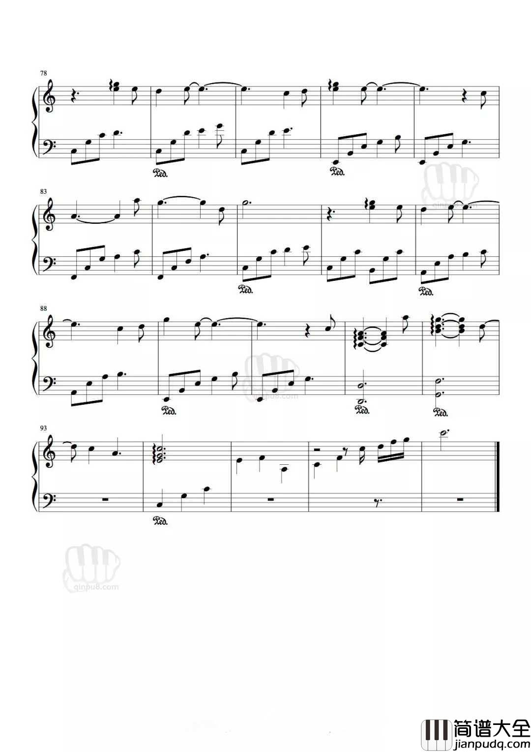 当你老了钢琴谱_莫文蔚_当你老了，换我来悄悄的爱你吧