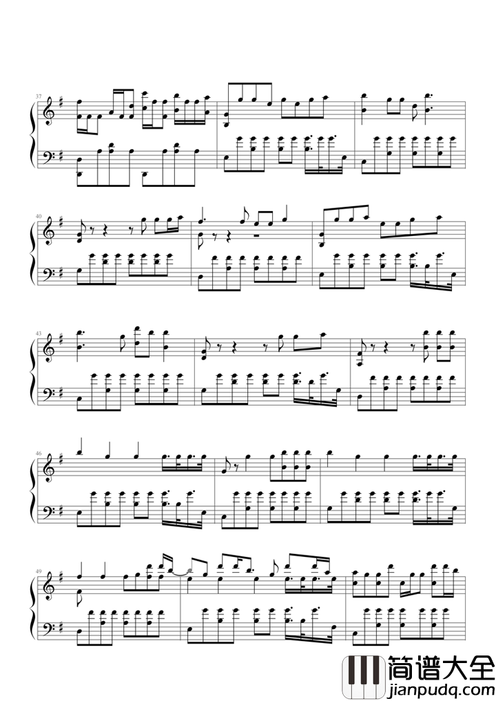 Faded钢琴谱_Alan_Walker_我们都是理想道路上的苦行者