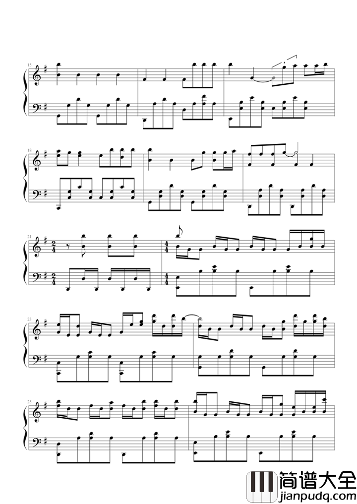 Faded钢琴谱_Alan_Walker_我们都是理想道路上的苦行者