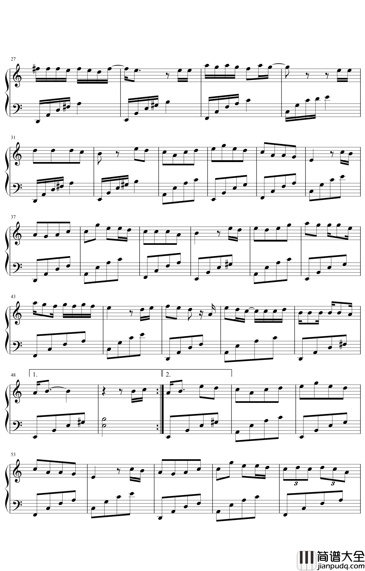 童话镇钢琴谱_陈一发_每个人心里都有一座童话镇