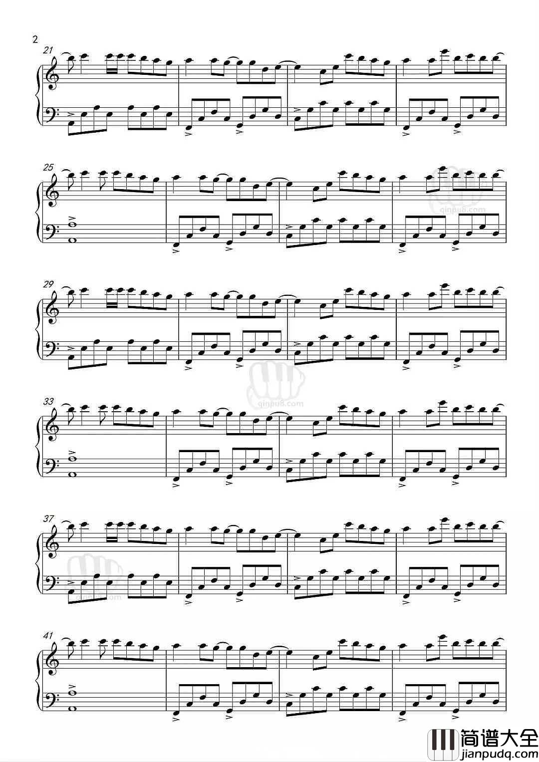 Sakura_Tears_樱花泪钢琴谱_花开陌上新雨后，一壶清音煮青愁