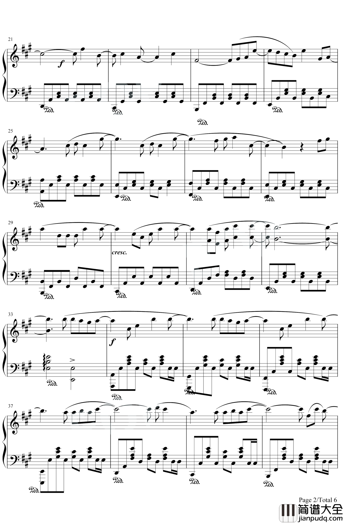 听见下雨的声音钢琴谱_周杰伦_终于听见下雨的声音