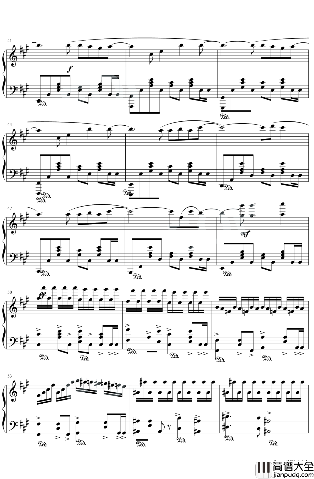 听见下雨的声音钢琴谱_周杰伦_终于听见下雨的声音