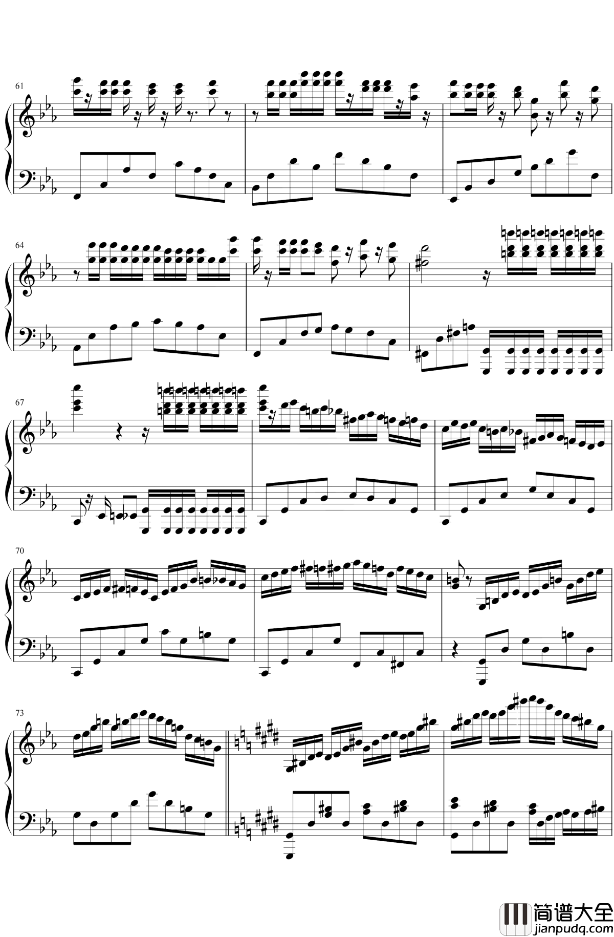 克罗地亚第二号狂想曲钢琴谱_ELLOCZ_SUPERELLOCZ