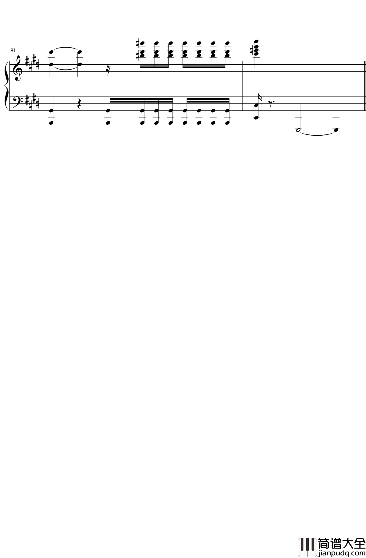 克罗地亚第二号狂想曲钢琴谱_ELLOCZ_SUPERELLOCZ