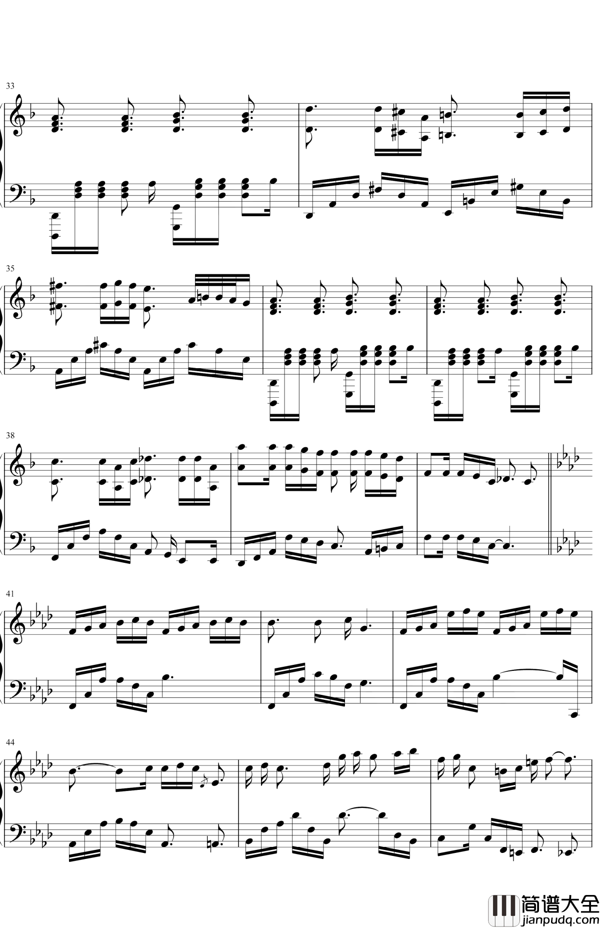 偶像钢琴谱_金玟岐_我爱你就像是爱着一个偶像，悲伤又彷徨