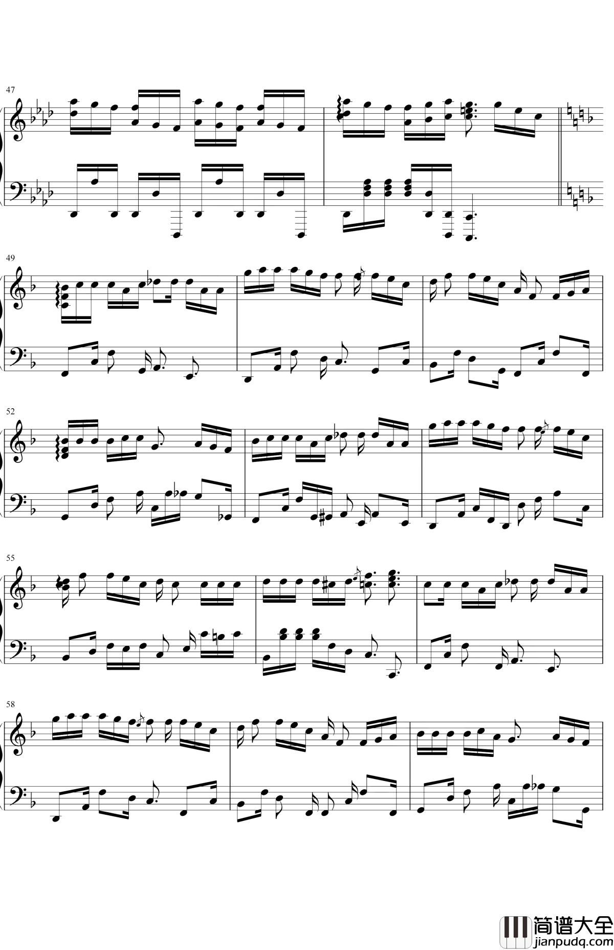 偶像钢琴谱_金玟岐_我爱你就像是爱着一个偶像，悲伤又彷徨