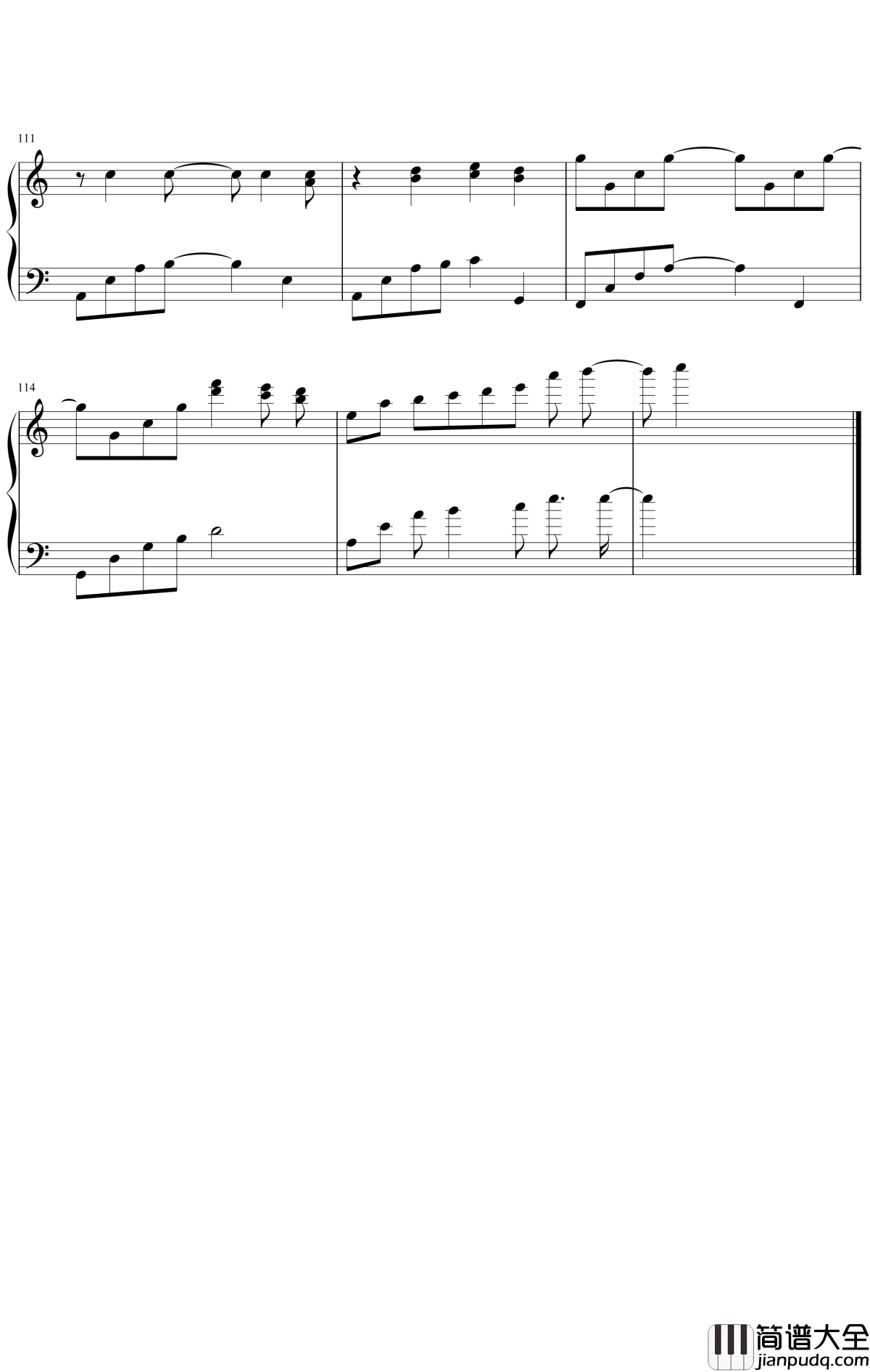 你离开的真相钢琴谱_高至豪_你是不是也记得多久没有说爱我