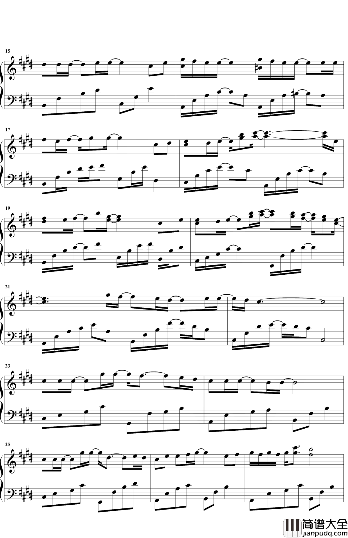 心形宇宙钢琴谱_冯提莫_愿为你燃成最亮的花火