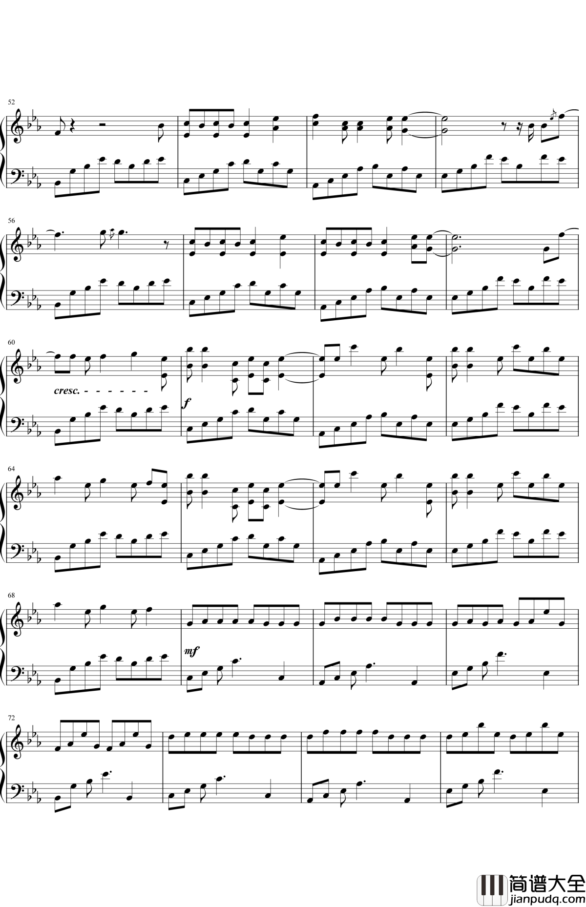 Apologize钢琴谱_OneRepublic_亲爱的，让我抓住你思绪，心向你飞驰