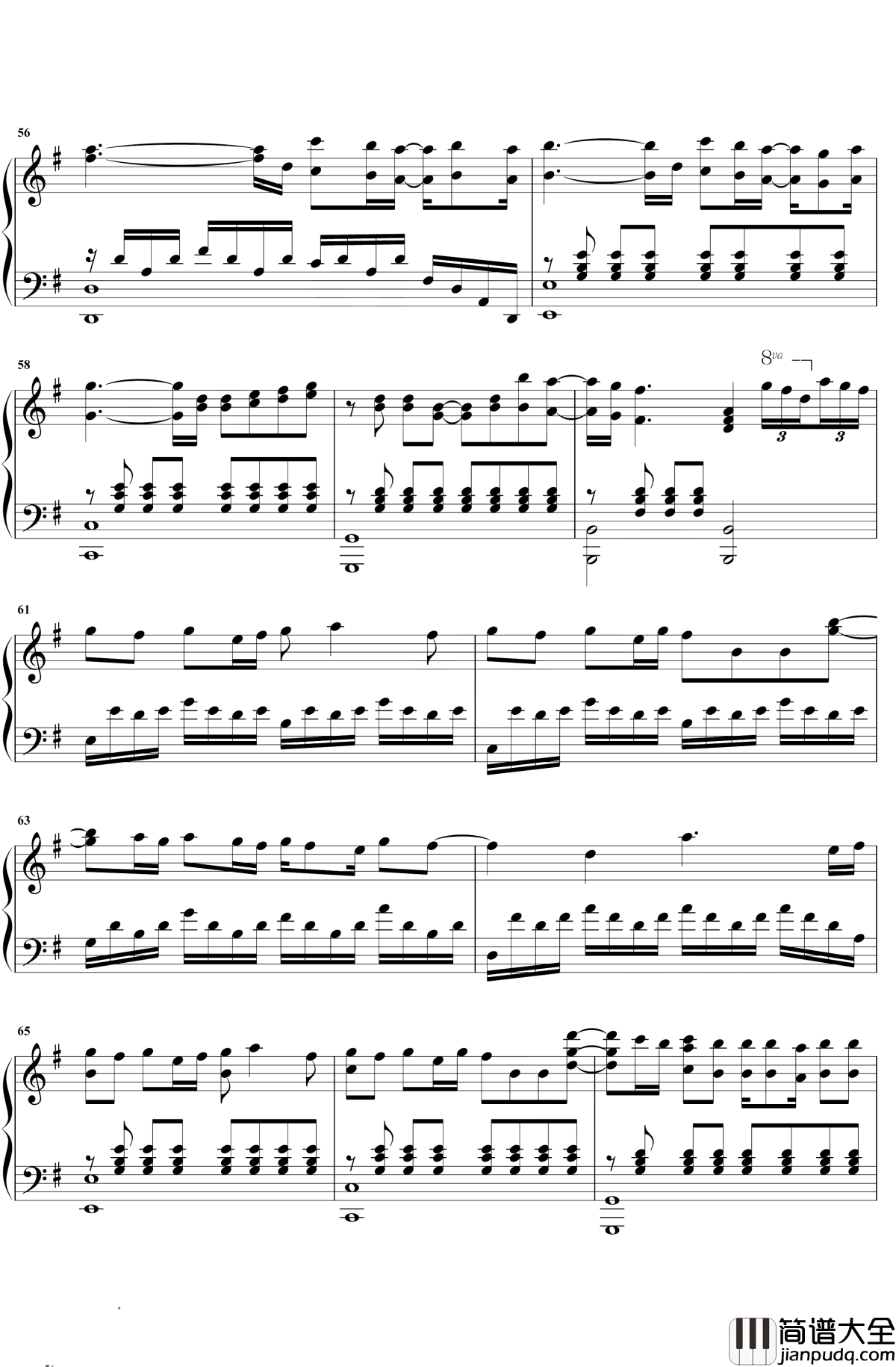 漂流钢琴谱_张碧晨_电影惊涛飓浪推广曲