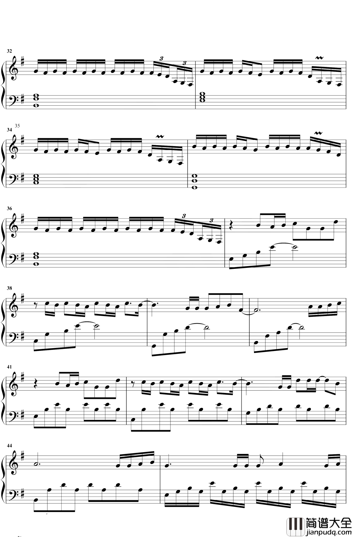 漂流钢琴谱_张碧晨_电影惊涛飓浪推广曲