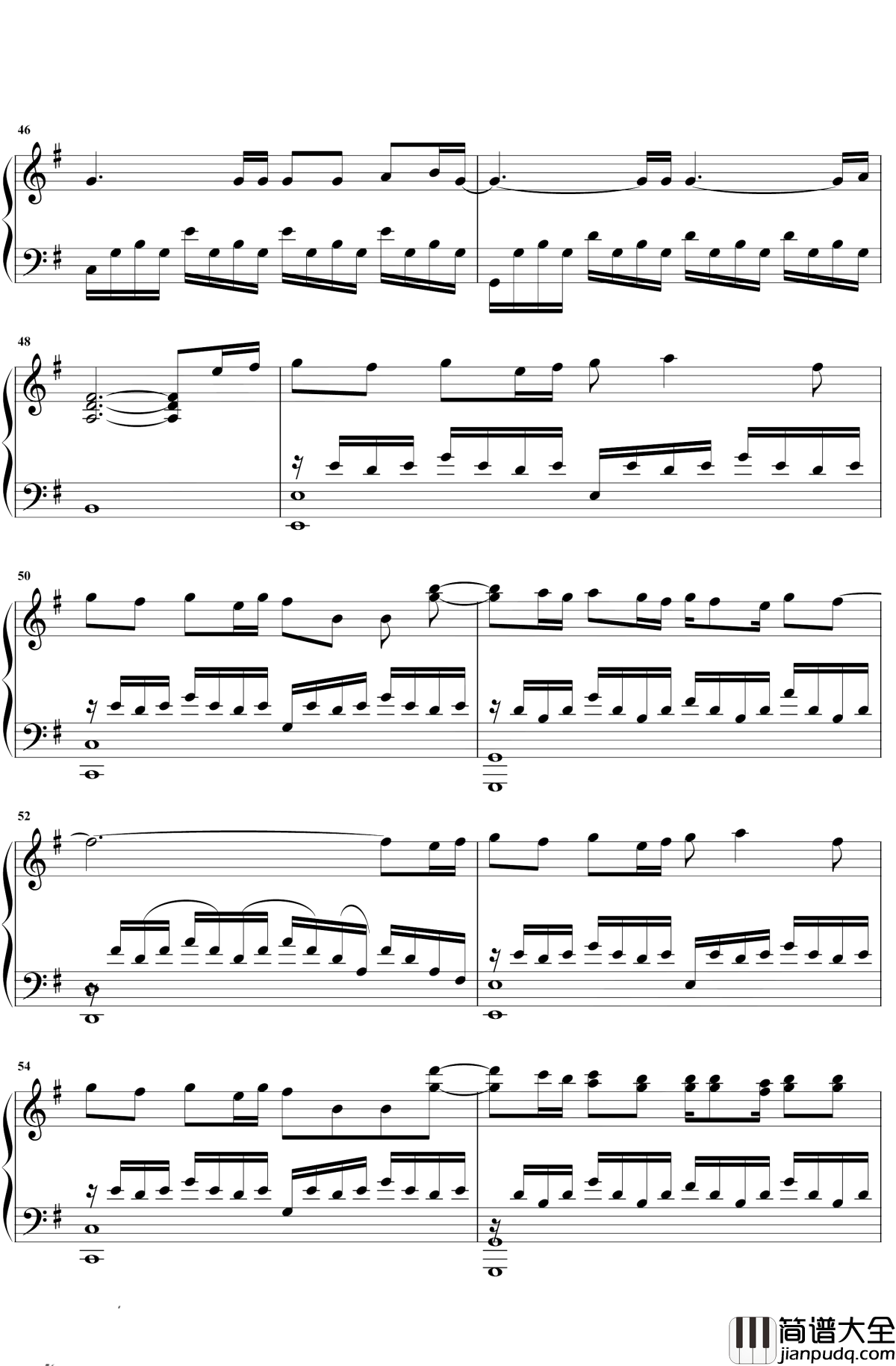 漂流钢琴谱_张碧晨_电影惊涛飓浪推广曲