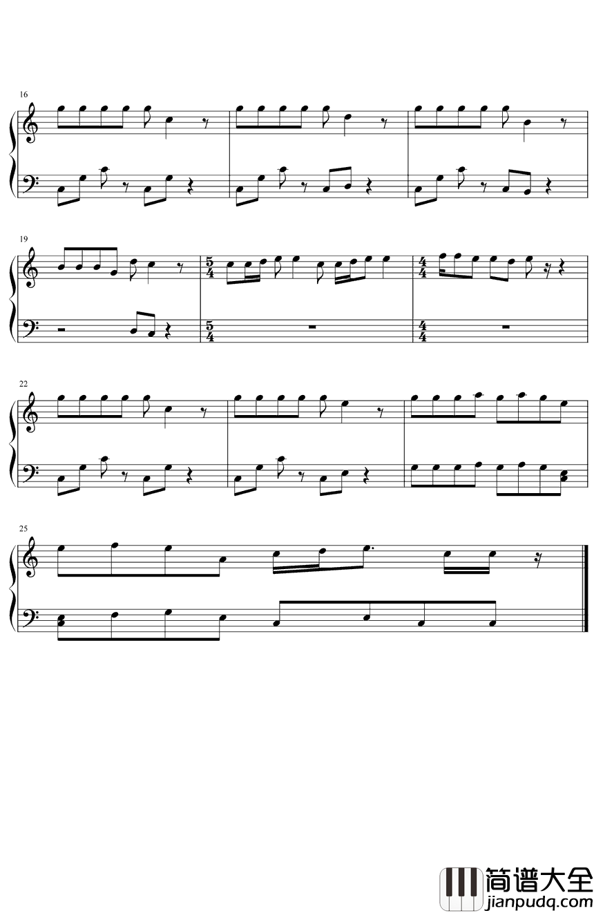 一个人想着一个人钢琴谱_曾沛慈_一个人的回忆，两个人的画面