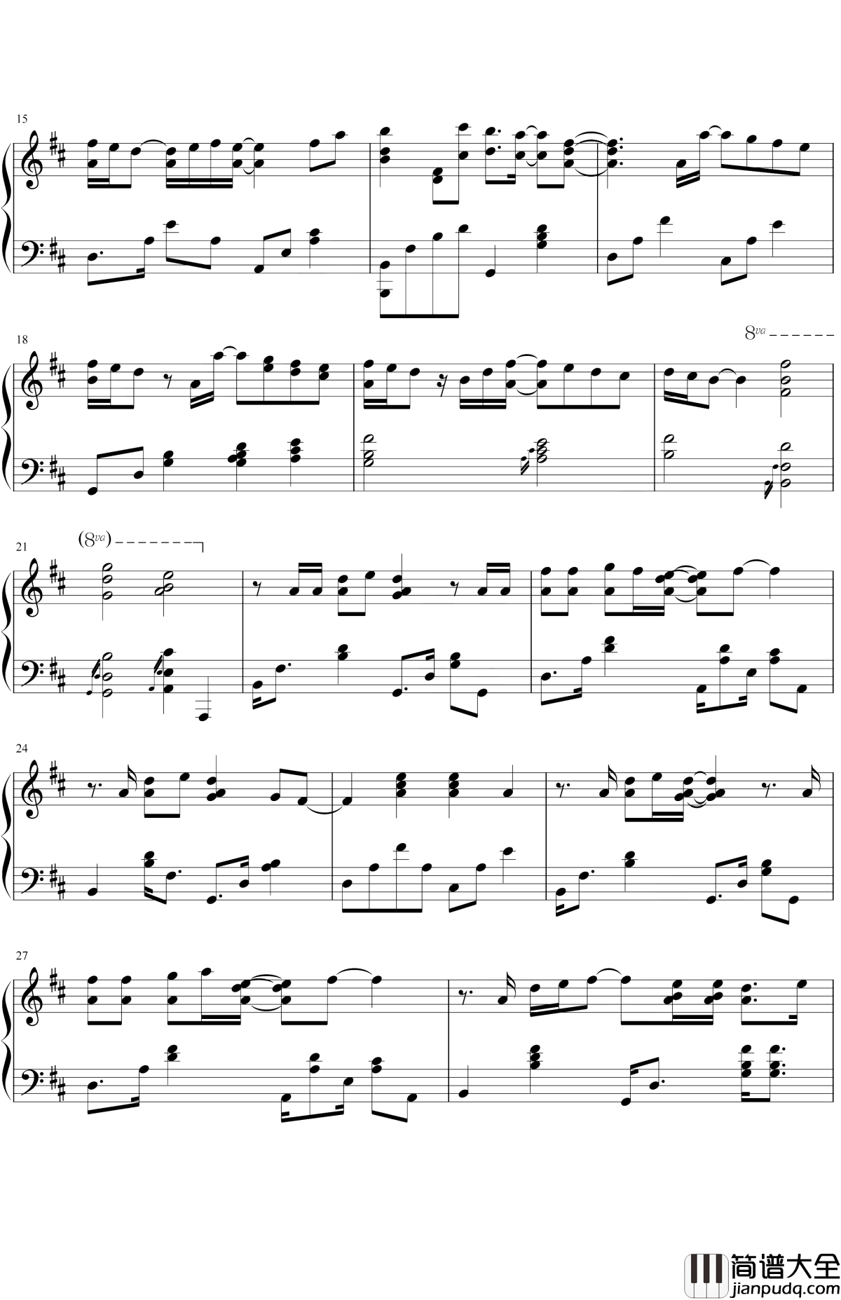 Everything_I_Need钢琴谱_Skylar_Grey_海洋，你是我生命的意义