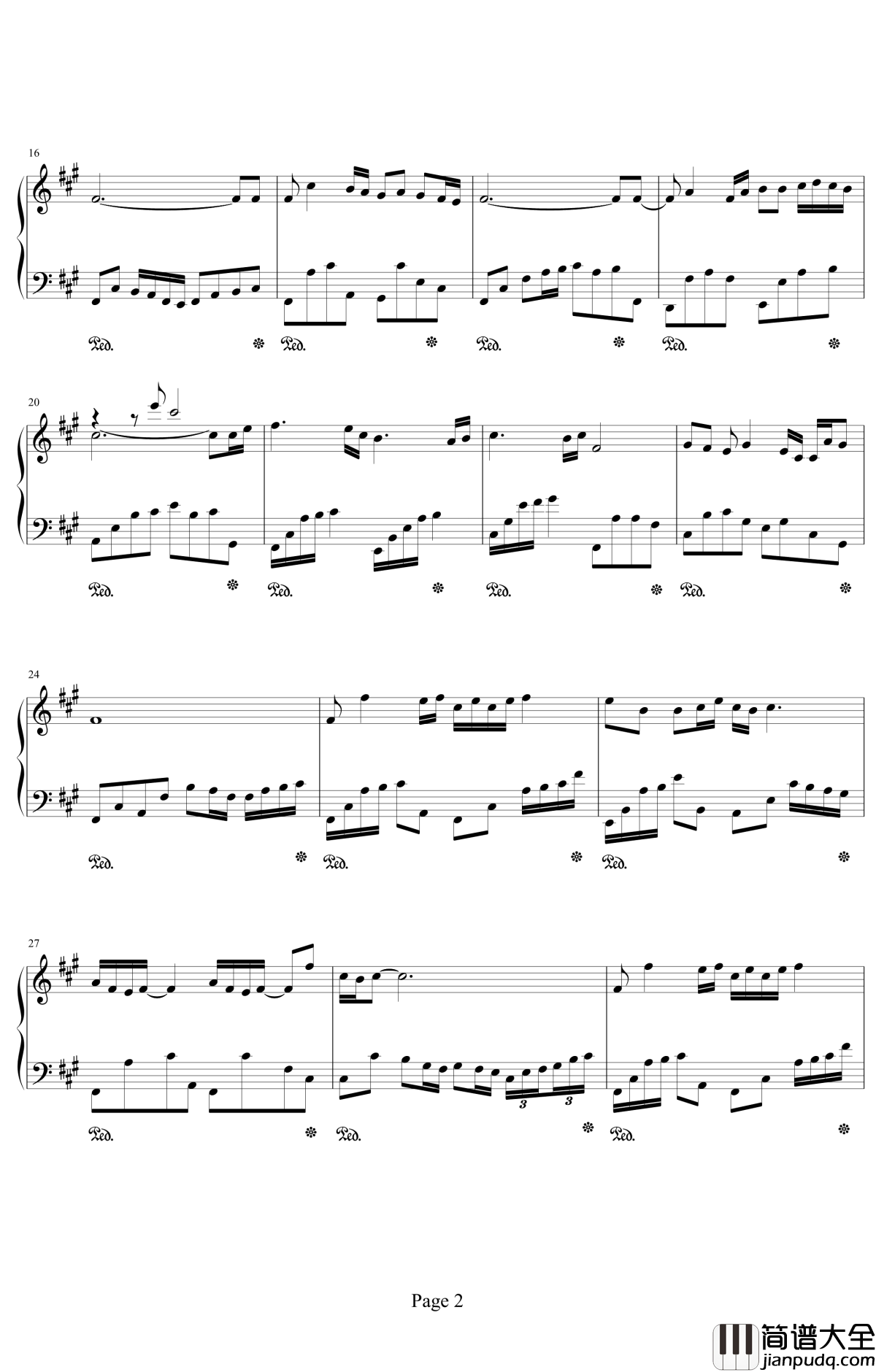 一剪梅钢琴谱_费玉清_你我的爱情若能像一剪寒梅傲立雪中