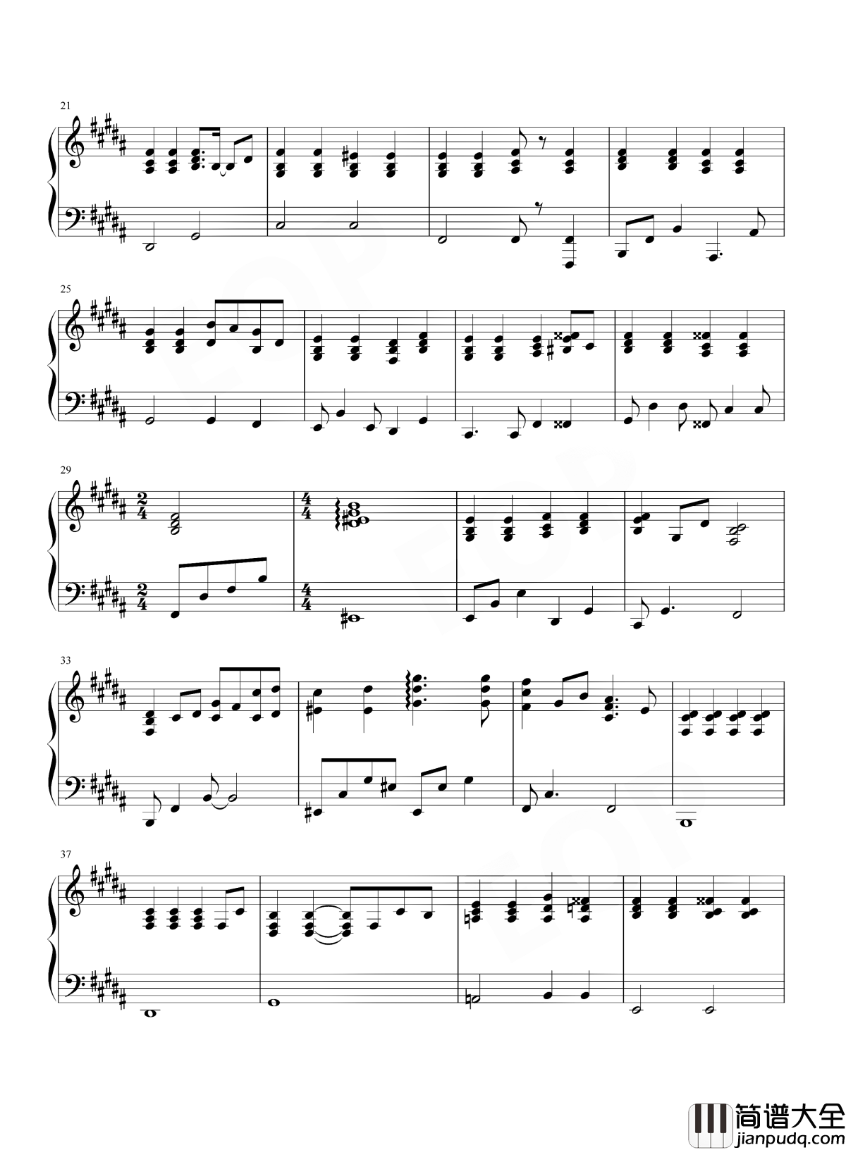 不哭钢琴谱_Sunnee_想起青春期那个偏执敏感的自己