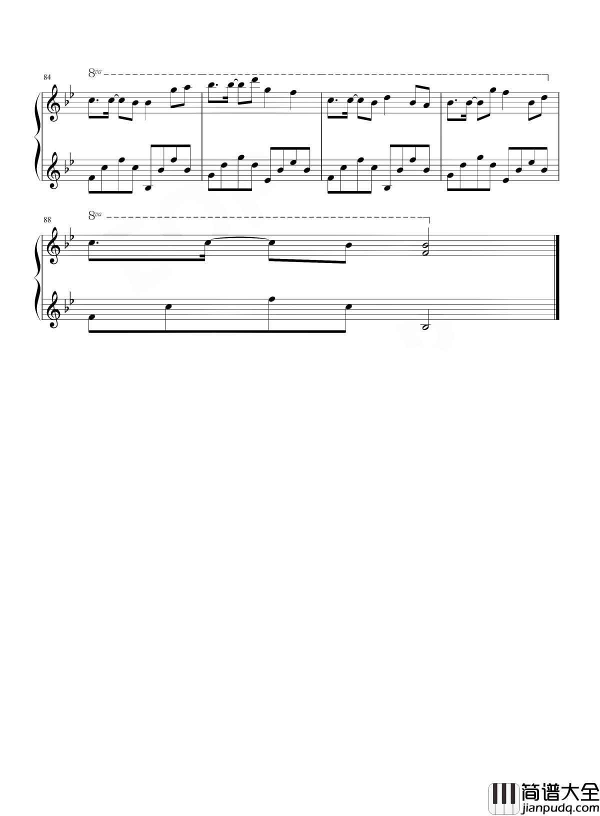 way_back_home钢琴谱_SHAUN_键盘的敲击声_伴奏的鼓点声