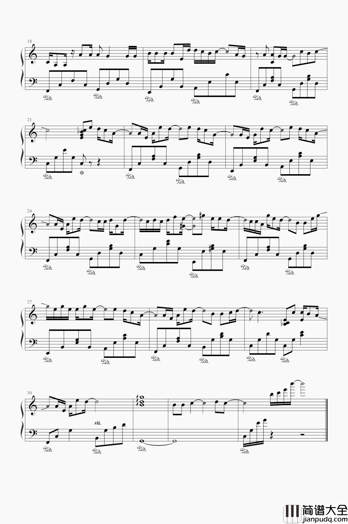 可不可以钢琴谱_张紫豪_对方已经云淡风轻，你却念念不忘