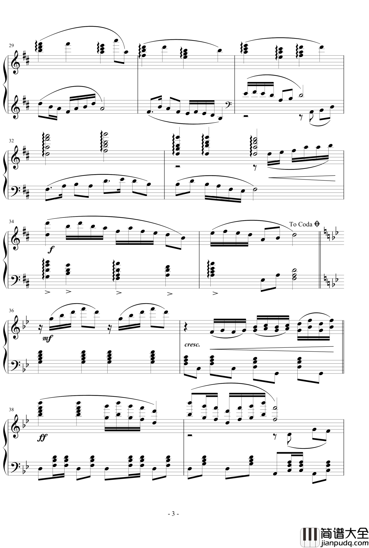 满山春色钢琴谱_长荣航空登机乐_台灣民謠