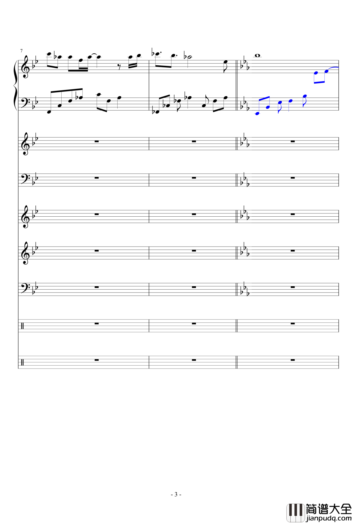 夏日~Summer_Fantasy钢琴谱_lujianxiang555