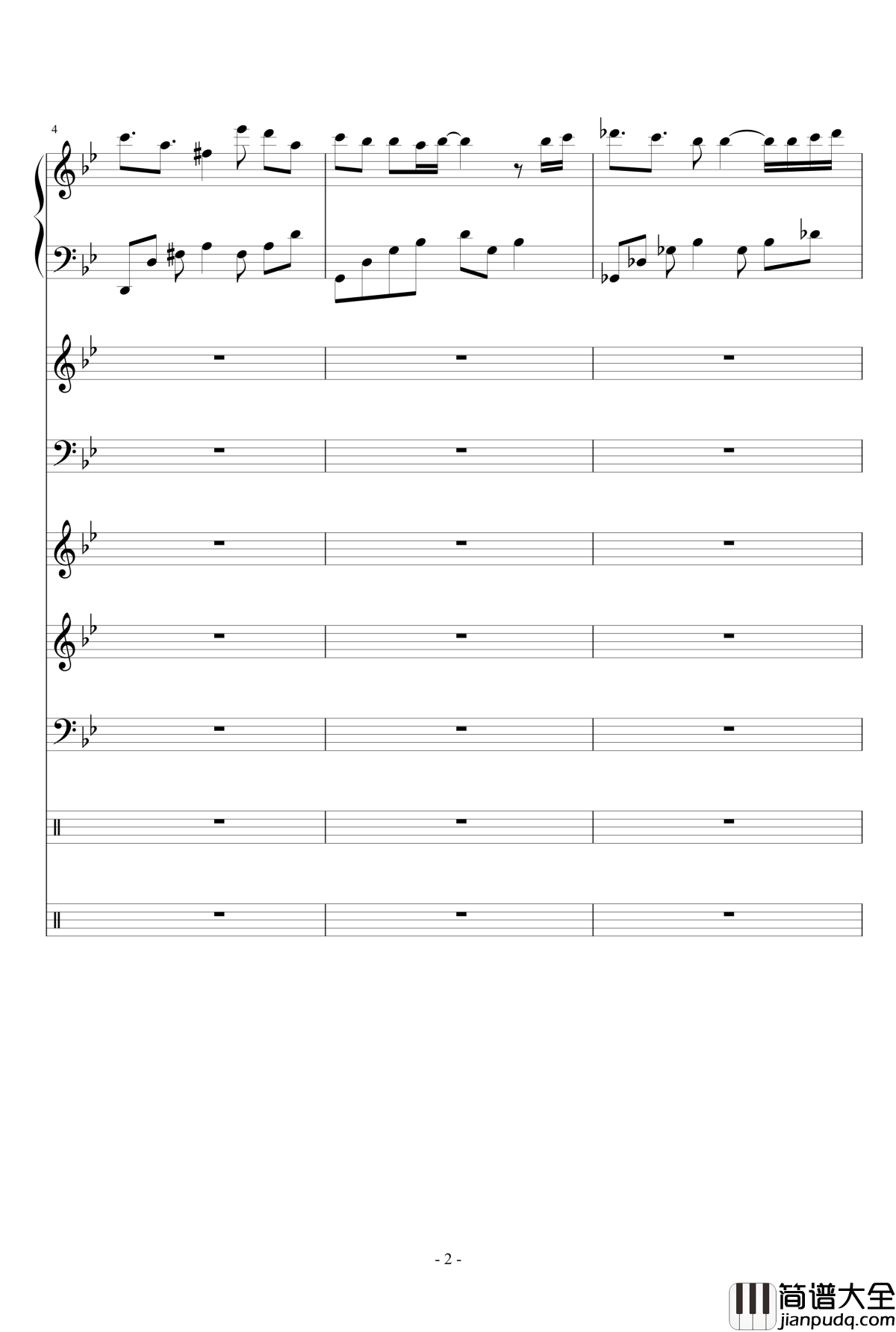 夏日~Summer_Fantasy钢琴谱_lujianxiang555