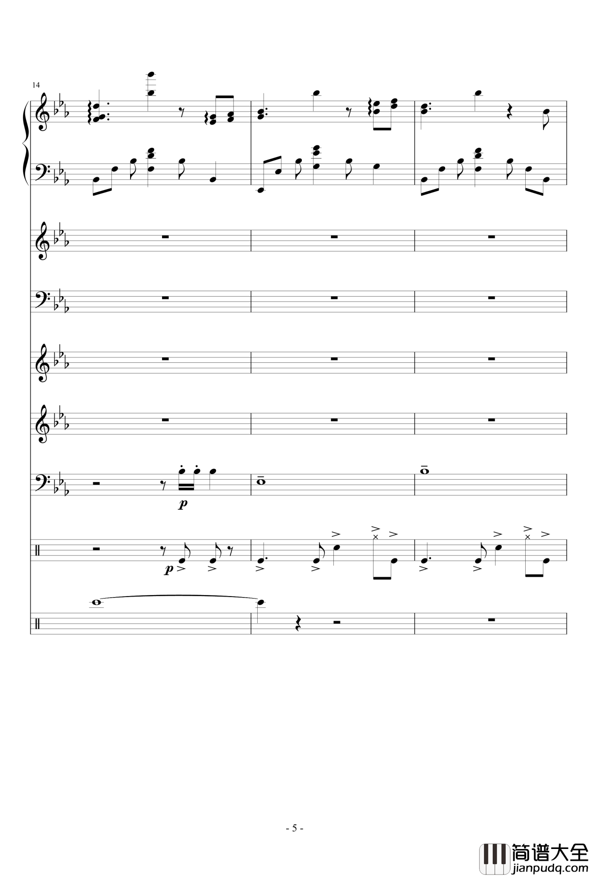 夏日~Summer_Fantasy钢琴谱_lujianxiang555