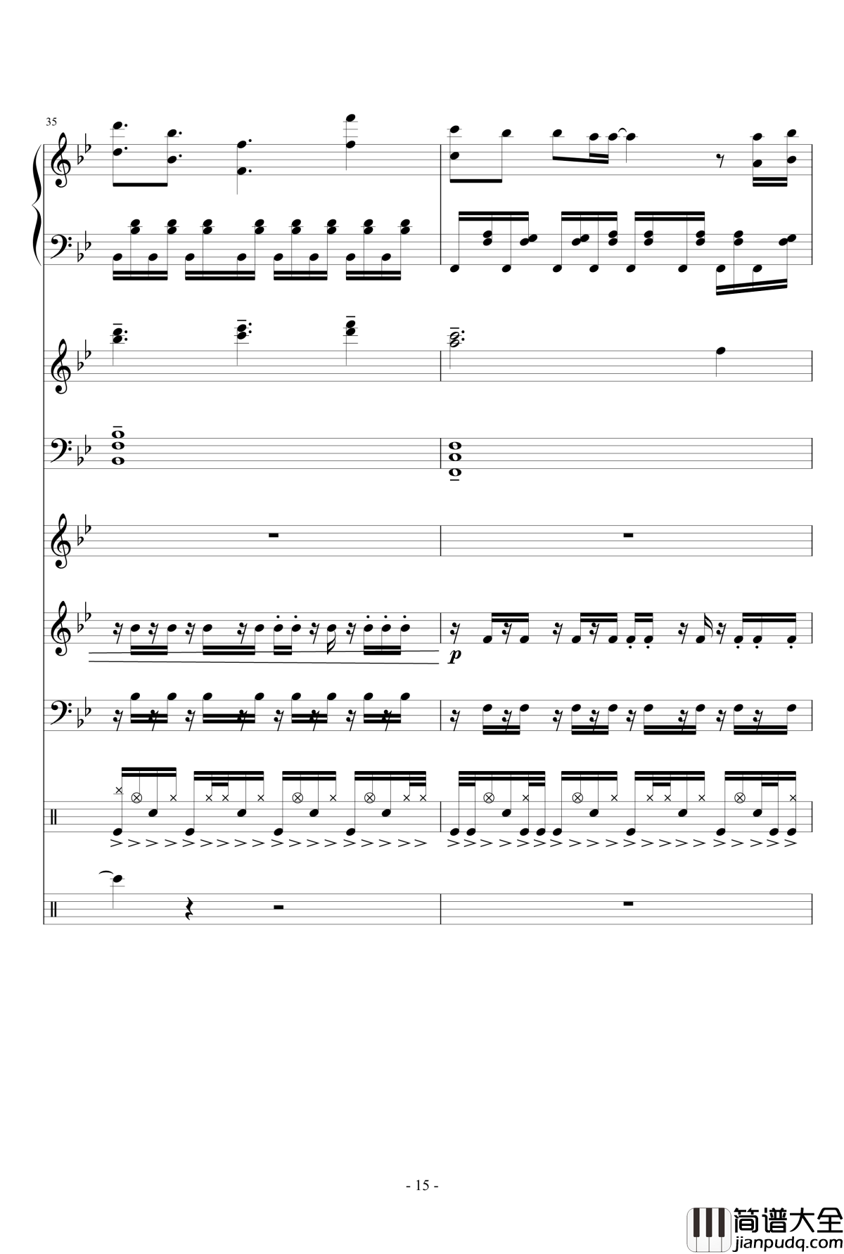 夏日~Summer_Fantasy钢琴谱_lujianxiang555